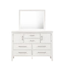 ANDOVER 60" DRESSER W/DOORS-WHITE