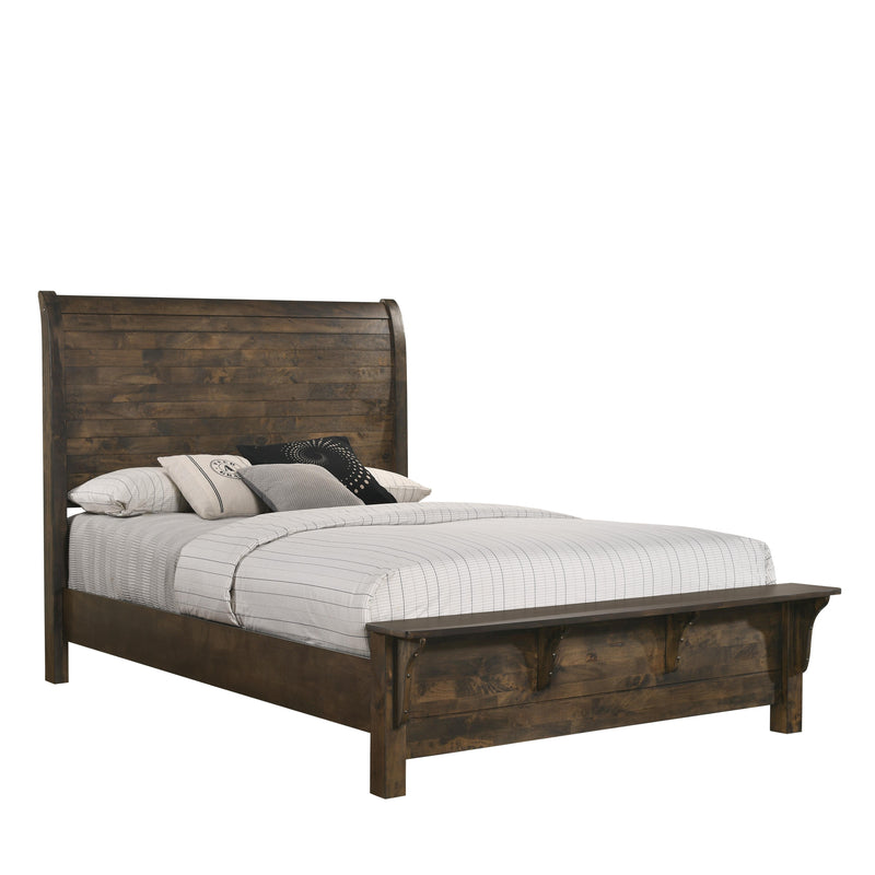 BLUE RIDGE Eastern King-California King K HEADBOARD-RUSTIC GRAY
