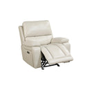 CICERO GLIDER RECLINER W/ PWR FR & HR-CREAM