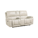 CICERO CONSOLE LOVESEAT W/ PWR FR & HR-CREAM