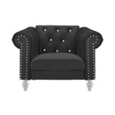 EMMA CRYSTAL CHAIR-BLACK