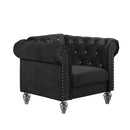 EMMA CRYSTAL CHAIR-BLACK
