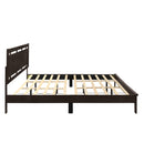 GEMINI Queen Q PANEL BED-HB/FB/RAILS-MERLOT