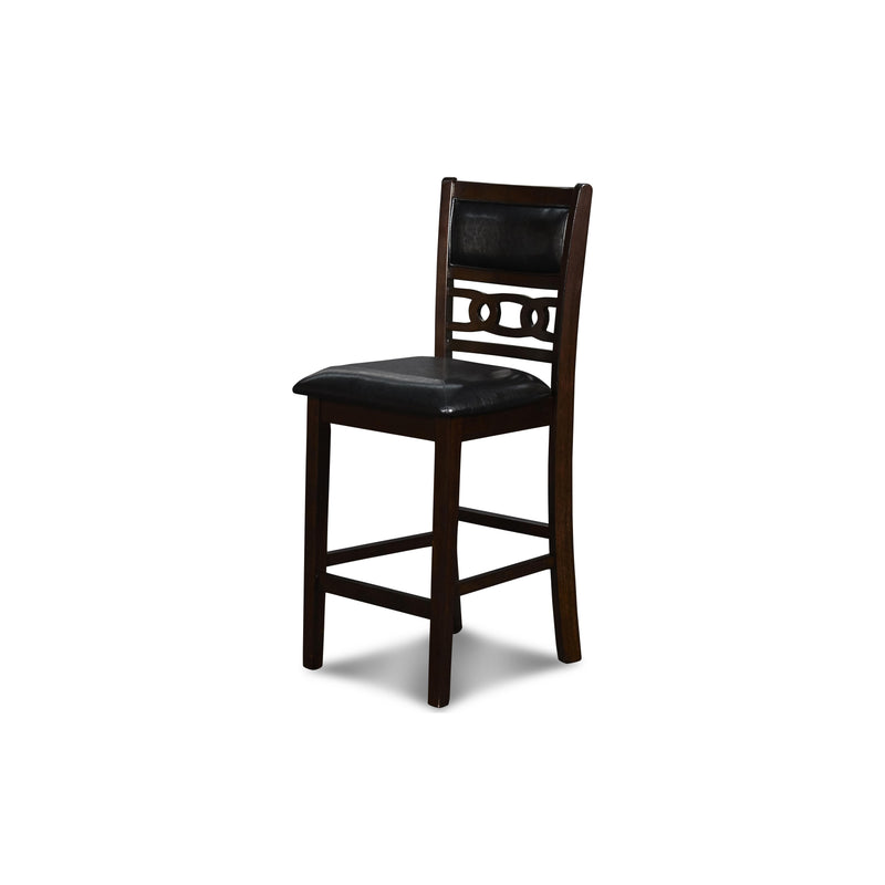 GIA 42" COUNTER DROP LEAF TABLE W/2 CHAIRS-EBONY