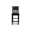 GIA 42" COUNTER DROP LEAF TABLE W/2 CHAIRS-EBONY