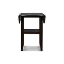 GIA 42" COUNTER DROP LEAF TABLE W/2 CHAIRS-EBONY