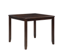 GIA 5PC 42" SQUARE COUNTER TABLE & 4 CHAIRS-CHERRY