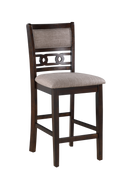 GIA 5PC 42" SQUARE COUNTER TABLE & 4 CHAIRS-CHERRY