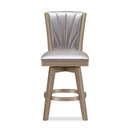 JAZZ 24" SWIVEL COUNTER STOOL-PEARL/GOLD