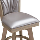 JAZZ 24" SWIVEL COUNTER STOOL-PEARL/GOLD