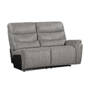 KAMARI RAF LOVESEAT W/ONE RECLINER-GRAY