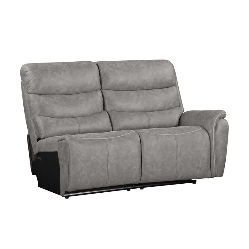 KAMARI RAF LOVESEAT W/ONE RECLINER-GRAY