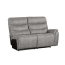 KAMARI RAF LOVESEAT W/ONE RECLINER-GRAY