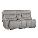 KAMARI RAF LOVESEAT W/ONE RECLINER-GRAY