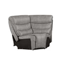 KAMARI RAF LOVESEAT W/ONE RECLINER-GRAY