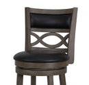 MANCHESTER 29" BAR STOOL-ANT GRAY W/PU SEAT