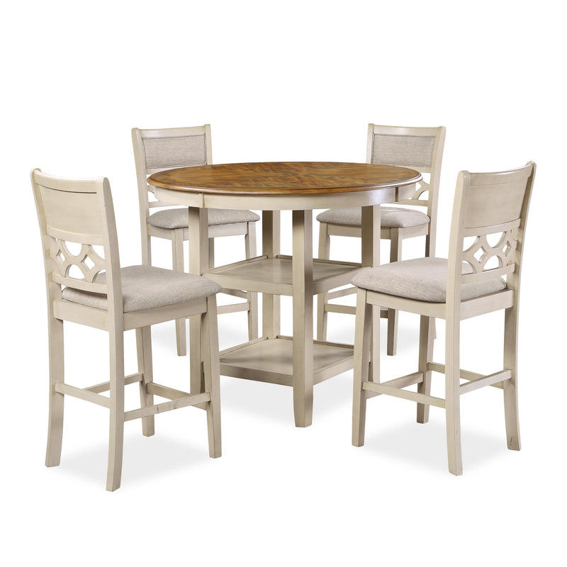 MITCHELL 5 PC COUNTER SET-TWO TONE BISQUE/BROWN