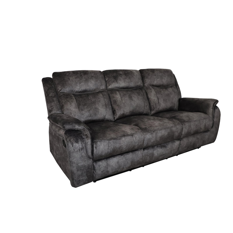 PARK CITY SOFA W/DUAL RECLINER-SLATE
