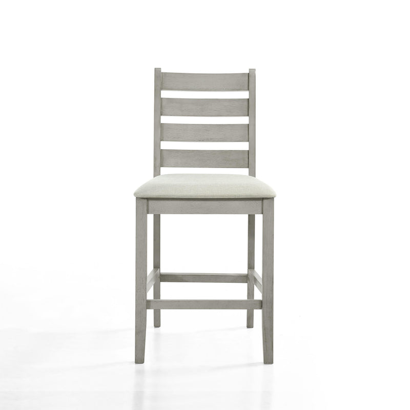 PASCAL LADDERBACK COUNTER CHAIR (2 Per Carton)-DRIFTWOOD