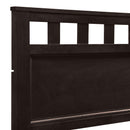 PISCES 6/6 EK PANEL BED-HB/FB/RAILS-MERLOT