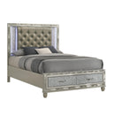 RADIANCE Eastern King-California King K FOOTBOARD & SLATS-SILVER
