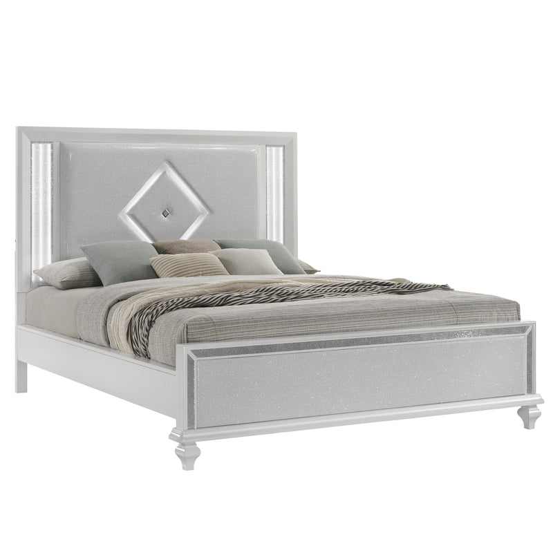 STARDUST Eastern King-California King K LIGHTED HEADBOARD-WHITE