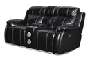 FUSION CONSOLE LOVESEAT W/SPEAKER-EBONY