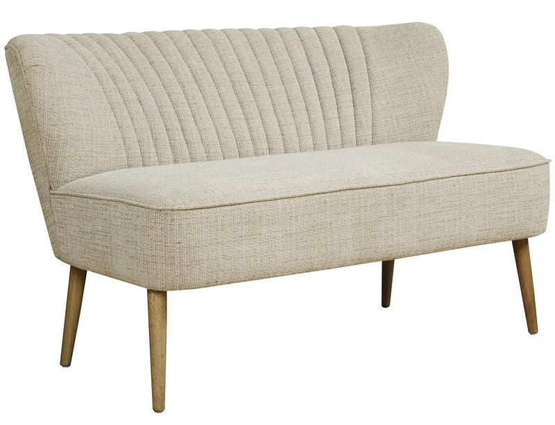 Pulaski ACH Vertically Channeled Settee in White