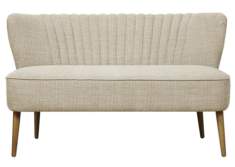 Pulaski ACH Vertically Channeled Settee in White