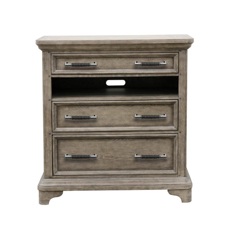 Pulaski Bristol Drawer Media Chest in Elm Brown