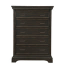 Pulaski Caldwell Drawer Chest in Dark Wood