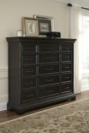 Pulaski Caldwell Master Chest in Dark Wood