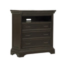 Pulaski Caldwell Media Chest in Dark Wood