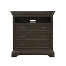 Pulaski Caldwell Media Chest in Dark Wood