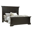Pulaski Caldwell Queen Panel Bed in Dark Wood