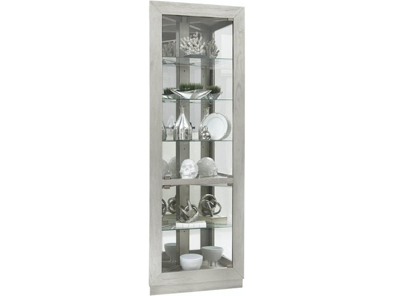 Pulaski Corner Curio in Weathered Gray