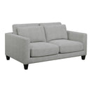 Pulaski D192 Double Cushion Loveseat in Light Gray