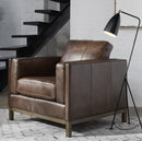 Pulaski Drake Leather Chair in Brown