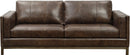 Pulaski Drake Leather Sofa in Brown