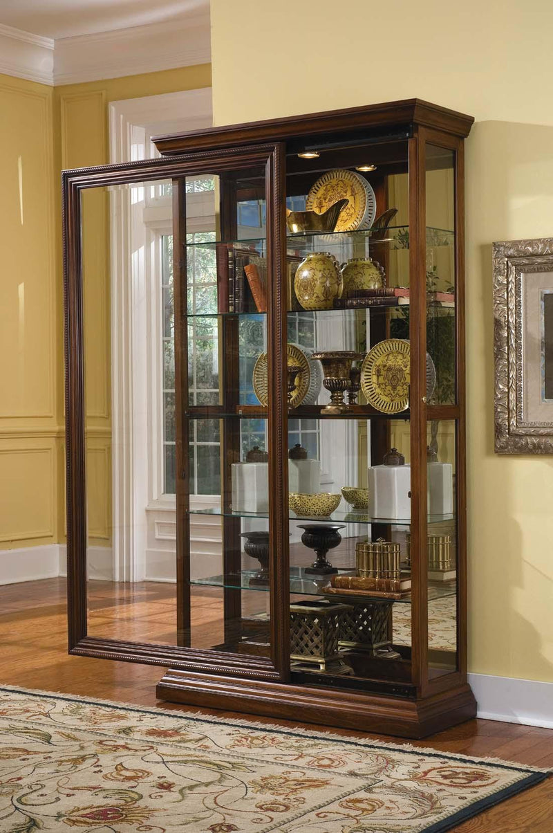 Pulaski Edwardian Two Way Sliding Door Curio
