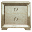 Pulaski Farrah 2 Drawer Nightstand with Cedar Lining in Metallic