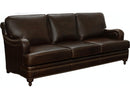 Pulaski Furniture Oliver Stationary Sofa in Dark Wood