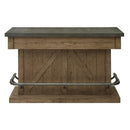 Pulaski Light Oak Metal Top Bar in Light Oak