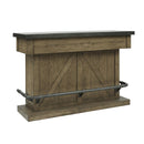 Pulaski Light Oak Metal Top Bar in Light Oak