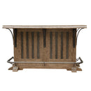 Pulaski Live Edge Wooden Home Bar