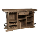 Pulaski Live Edge Wooden Home Bar