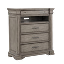 Pulaski Madison Ridge Media Chest in Heritage Taupe P091145