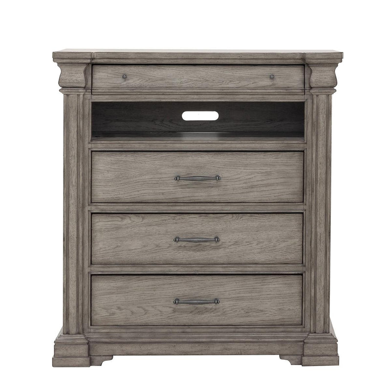 Pulaski Madison Ridge Media Chest in Heritage Taupe P091145