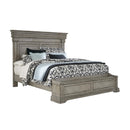 Pulaski Madison Ridge King Panel Bed with Blanket Chest Footboard in Heritage Taupe������P091-BR-K4
