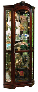 Pulaski Medallion Cherry Corner Curio